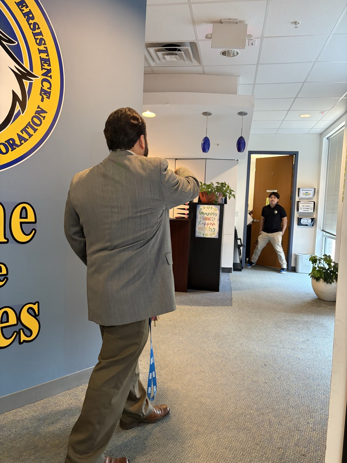 Hallway at George I. Sanchez Charter School